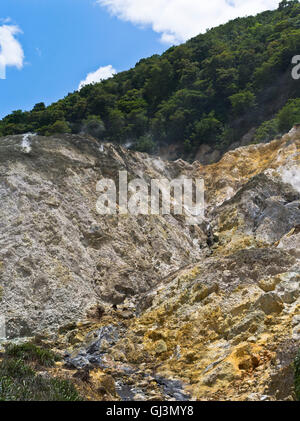 Dh Sulphur Springs ST LUCIA CARAÏBES paysage volcanique fumeurs évents de soufre Banque D'Images