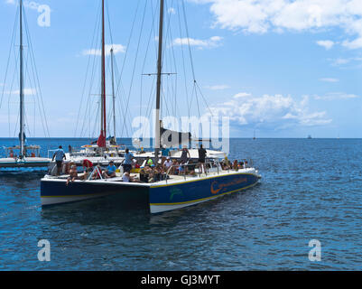 dh Antilles ST LUCIA CARAÏBES Catamaran excursion touristique bateau excursion vacances mer Banque D'Images