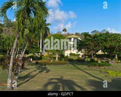 dh Scarborough Garden TOBAGO CARIBBEAN Botanical Gardens Banque D'Images