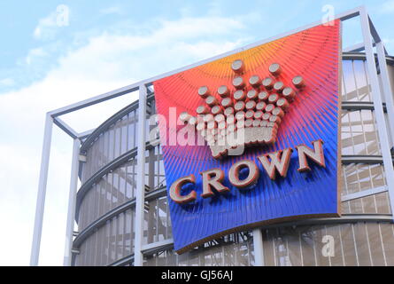 Crown Casino de Melbourne en Australie, le plus grand complexe de casino dans l'hémisphère Sud. Banque D'Images