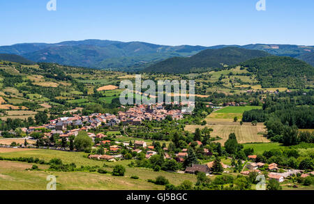 Village de nant. Vallée de la Dourbie, Causses du Larzac haut plateau, parc naturel régional des grands causses, Aveyron, France Banque D'Images