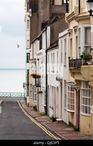 Brighton, Essex-est, Royaume-Uni, Angleterre, mitoyenne, maisons, bord de mer, bord de mer, bâtiments, Banque D'Images