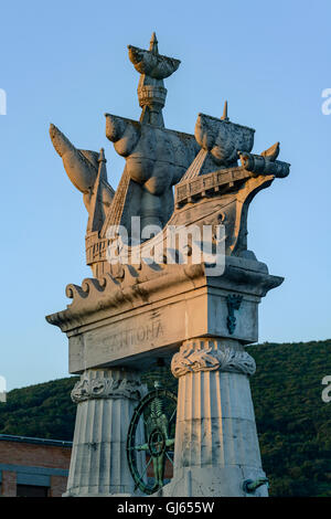 Un monument de Juan de la Cosa, navigator, Santoña, Cantabria, ESPAGNE, Banque D'Images