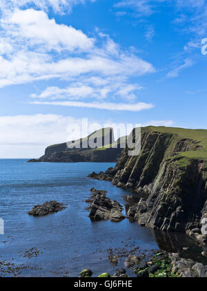 FAIR ISLE dh Seacliff SHETLAND Sheep Rock Bight de côte de South Haven Banque D'Images