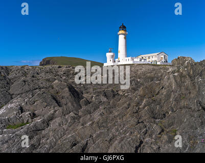 Phare Sud dh FAIR ISLE NLB SHETLAND de mèche Hestigeo rock phare phares uk seacliff rocky Banque D'Images