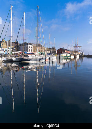 Lerwick SHETLAND LERWICK port dh yachts dans les Shetland islands harbour marina Banque D'Images