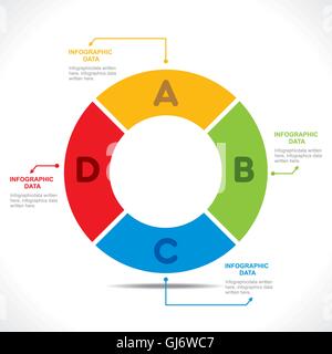 Alphabet O Création d'info-concept design graphiques vector Illustration de Vecteur