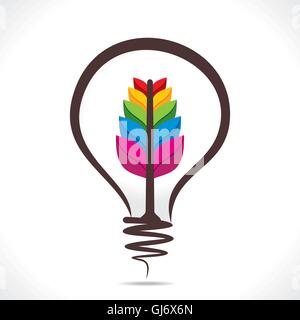 Dans l'usine de couleur créative vecteur de conception de l'ampoule Illustration de Vecteur