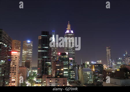 Paysage urbain de Melbourne Australie Banque D'Images