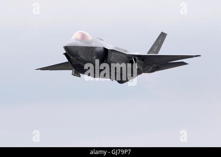 US Marine Corp Lockheed Martin F-35B Lightning ll, le Joint Strike Fighter, VMFAT-501 stealth à RIAT 2016 RAF Fairford, UK Banque D'Images