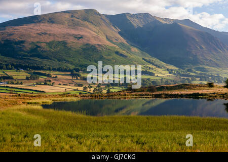 Tewet Tarn, un petit lac près de St John's, dans la vallée, Lake District, Cumbria, Angleterre Banque D'Images