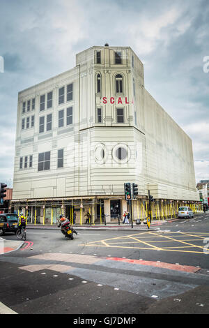 Le site de l'ancien Cinéma Scala en face de la gare de Kings Cross à Londres, Royaume-Uni. Banque D'Images