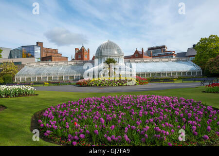 Les jardins botaniques de Belfast dans le quartier de la Reine, Belfast Banque D'Images