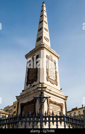 Statue plaza de Merced Malaga, Espagne Banque D'Images