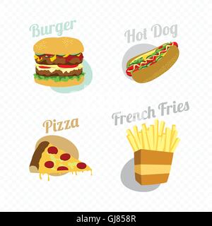 Thème de la nourriture et des boissons Illustration de Vecteur