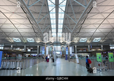 Incheon, Corée du Sud - 24 mai 2016 : Terminal de l'aéroport international Incheon de Séoul (ICN) en Corée du Sud. International Incheon de Séoul Banque D'Images