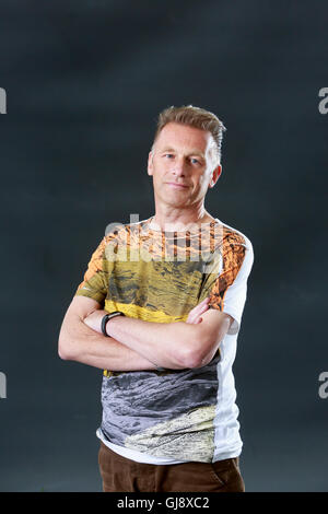 Edinburgh, Royaume-Uni. 14Th Aug 2016. Edinburgh International Book Festival 2e jour. Edinburgh International Book Festival aura lieu à Charlotte Square Gardens. Édimbourg. Photo Chris Packham. Credit : Pako Mera/Alamy Live News Banque D'Images