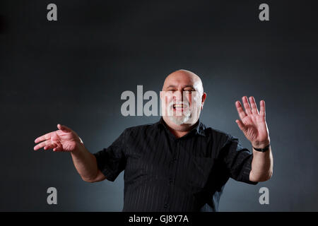 Edinburgh, Royaume-Uni. 14Th Aug 2016. Edinburgh International Book Festival 2e jour. Edinburgh International Book Festival aura lieu à Charlotte Square Gardens. Édimbourg. Photo Alexei Sayle. Credit : Pako Mera/Alamy Live News Banque D'Images