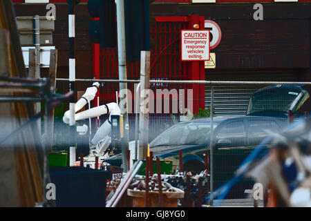 Bristol, Royaume-Uni. 14Th Aug 2016. Les principaux incidents de la police dans la ville de Bristol est arrêté et de trafic détourné .Robert Timoney/AlamyLiveNews Banque D'Images