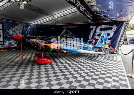 Kopstein Pert d'avion tchèque juste avant le début de la Coupe Master air race lors du Red Bull Air Race 2016 Banque D'Images