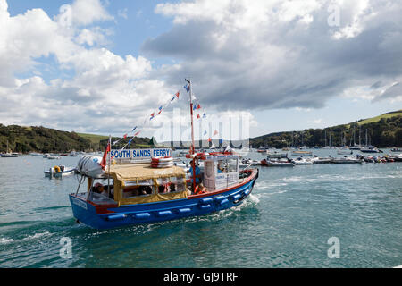 Les sables bitumineux du sud Ferry Salcombe dans le sud du Devon Banque D'Images