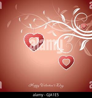 Valentines Day Greeting Card Illustration de Vecteur