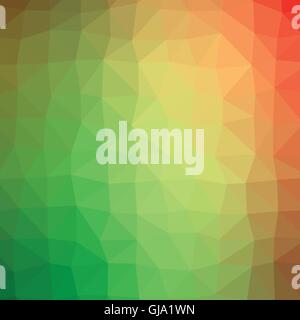 Vert et orange coloré géométrique abstraite style poly bas fond graphique illustration vectorielle Illustration de Vecteur