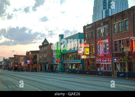 NASHVILLE - 28 août : le centre de Nashville le 28 août 2015 à Nashville, TN. Banque D'Images