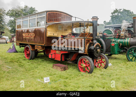 Autobus à vapeur Astle Park rallye traction Chelford Cheshire Angleterre Banque D'Images