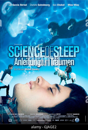 SCIENCE OF SLEEP - ANLEITUNG ZUM TRÄUMEN La science des reves Frankreich 2005 Michel Gondry Filmplakat Regie : Michel Gondry aka. La science des reves Banque D'Images