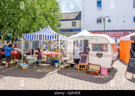 Place du marché dans le centre-ville de Windermere cumbria Banque D'Images