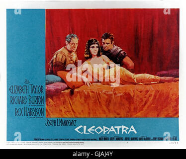 Cléopâtre, Großbritannien/USA/Sxhweiz 1963, Regie : Joseph L., Rouben Mamoulian, Mankiewicz acteurs : Rex Harrison, Elizabeth Taylor, Richard Burton Banque D'Images
