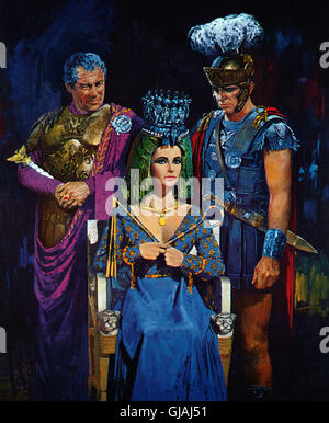 Cléopâtre, Großbritannien/USA/Sxhweiz 1963, Regie : Joseph L., Rouben Mamoulian, Mankiewicz acteurs : Rex Harrison, Elizabeth Taylor, Richard Burton Banque D'Images