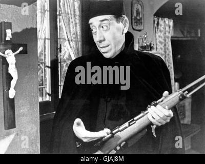 Le retour de Don Camillo, alias : Don Camillos Rückkerh, Frankreich/Italien 1953, Regie : Julien Duvivier, acteurs : Fernandel Banque D'Images