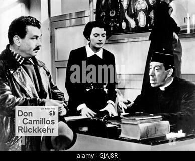 Le retour de Don Camillo, alias : Don Camillos Rückkerh, Frankreich/Italien 1953, Regie : Julien Duvivier, acteurs : Fernandel Banque D'Images