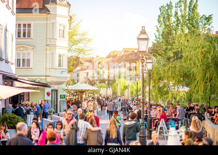 La ville de Ljubljana en Slovénie Banque D'Images