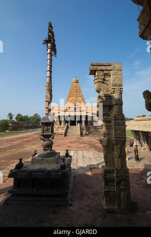 Tanjavur Temple Brihadeshwara,TamilNadu. L'Inde Banque D'Images