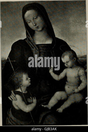 'The Work of Raffael' (1921) propose une exploration détaillée des œuvres de l'artiste italien de la Renaissance Raphaël, mettant en valeur ses contributions artistiques à la peinture et à l'architecture. Banque D'Images