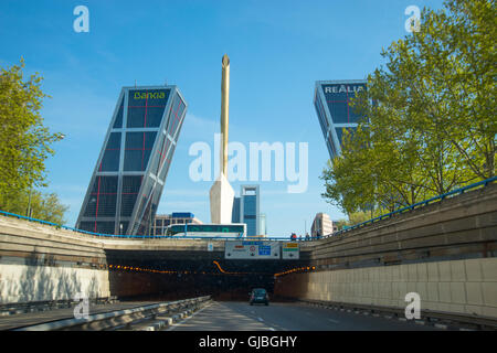 Tunnel sous la Plaza de Castilla. Madrid, Espagne. Banque D'Images