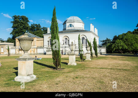 Chiswick House, un des premiers 18thC villa palladienne à Chiswick, Londres, Angleterre, Royaume-Uni Banque D'Images