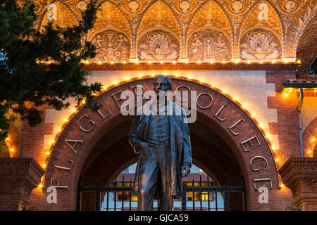 Henry Flagler Statue à Flagler College à Saint Augustine, Floride Banque D'Images