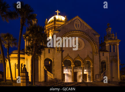 Memorial Presbyterian Church à l'Heure Bleue, Saint Augustine, Floride Banque D'Images