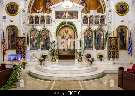 St Nicholas Greek Orthodox Cathedral, Tarpon Springs, Floride Banque D'Images