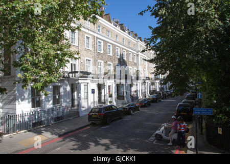 Un carré Thurloe traditionnel dans le quartier royal de Kensington et Chelsea et la ville de Westminster une plus grande centre de Londres Banque D'Images