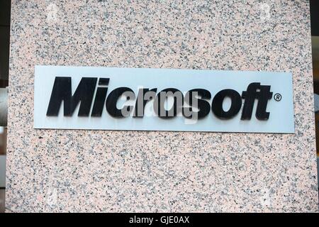 Ottawa, Ontario, Canada. Août 11, 2016. Microsoft Office dans le centre-ville d'Ottawa, Ont., le 11 août 2016. © Lars Hagberg/ZUMA/Alamy Fil Live News Banque D'Images