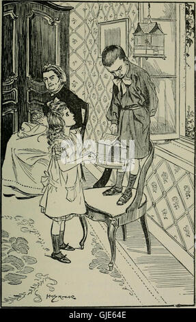 Cette image fait référence à un cours de français de 1902, un outil pédagogique important du début du XXe siècle. Il peut refléter les méthodes et le matériel pédagogiques utilisés pendant cette période pour l'enseignement des langues. Banque D'Images