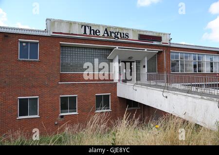 Vue générale de la maison d'Argus l'Argus, dans les bureaux des journaux Crowhurst Road, Brighton. Banque D'Images