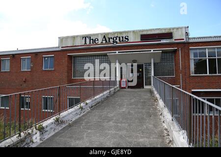 Vue générale de la maison d'Argus l'Argus, dans les bureaux des journaux Crowhurst Road, Brighton. Banque D'Images