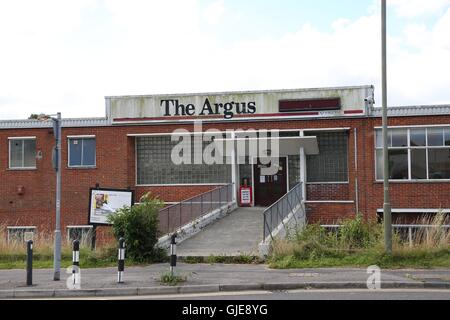 Vue générale de la maison d'Argus l'Argus, dans les bureaux des journaux Crowhurst Road, Brighton. Banque D'Images