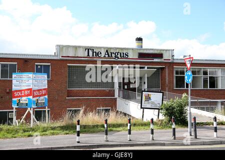 Vue générale de la maison d'Argus l'Argus, dans les bureaux des journaux Crowhurst Road, Brighton. Banque D'Images